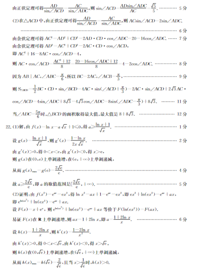 2024高三11月联考模拟预测数学试题及答案