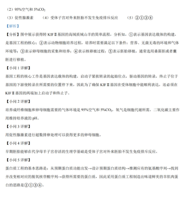 湖南2024高三11月期中生物真题含答案
