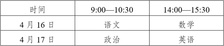 云南体育单招文化考试时间及注意事项