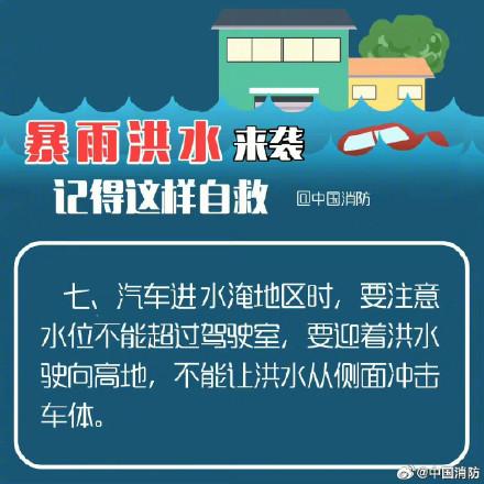暴雨洪水自救指南