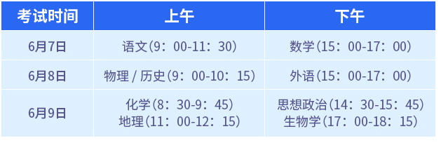 2024吉林新高考时间安排表