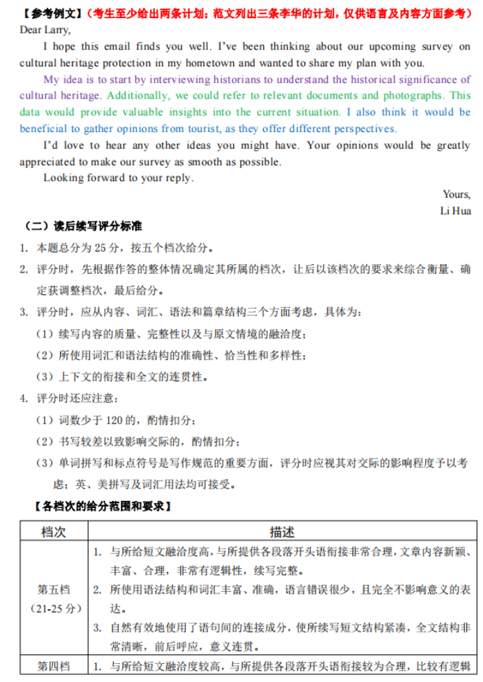 2024年吉林延边州高三一模英语试卷及答案解析