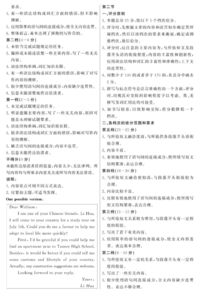 山西2024年高三第二次T8联考英语试题及答案