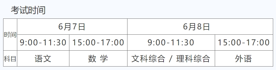 河南2024高考考点具体公布